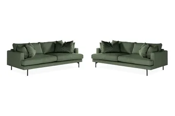 Menard Sofagruppe 4-seters + 4-seters Manchestersofa