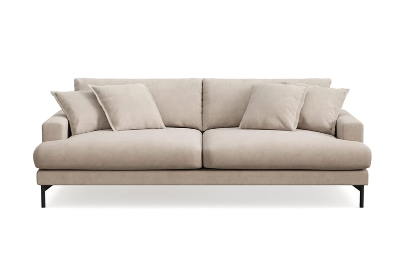 Menard Premium 4-seters dyp sofa i stoff - Beige - Møbler - Sofaer - 4 seter sofa