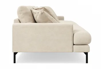 Menard Premium 4-seters dyp sofa i chenille - Trenza 06, Beige Chenille - Møbler - Sofaer - 4 seter sofa