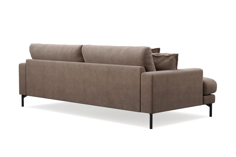 Menard Premium 4-seters dyp sofa i stoff - Brun - Møbler - Sofaer - 4 seter sofa