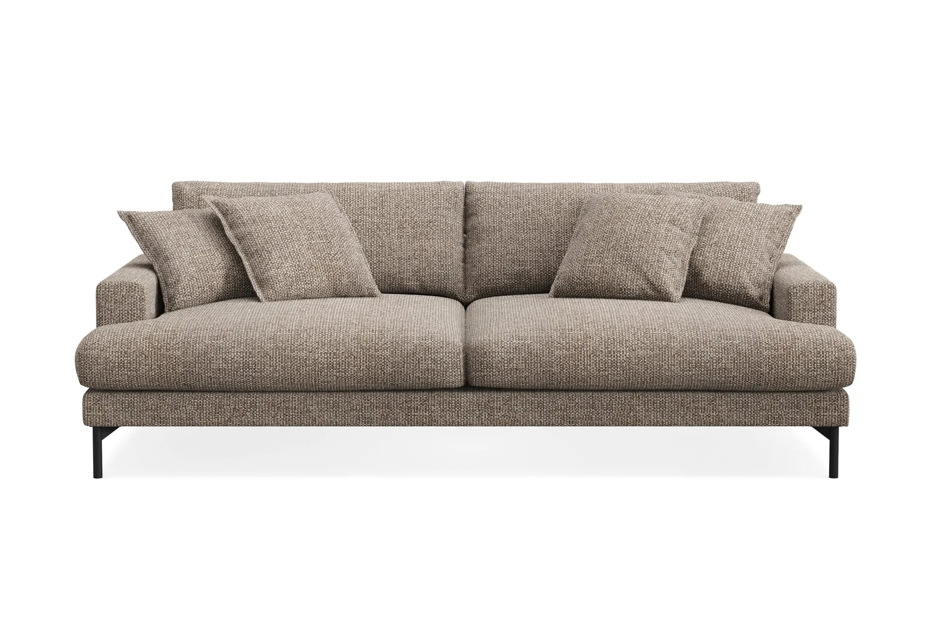 Menard Premium 4-seters dyp sofa i chenille - Brun