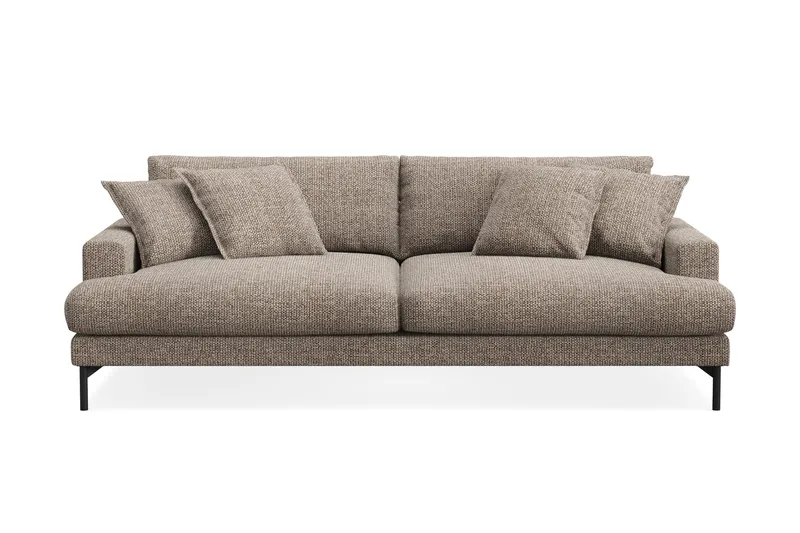 Menard Premium 4-personers Dyb Sofa i Chenille, Brun