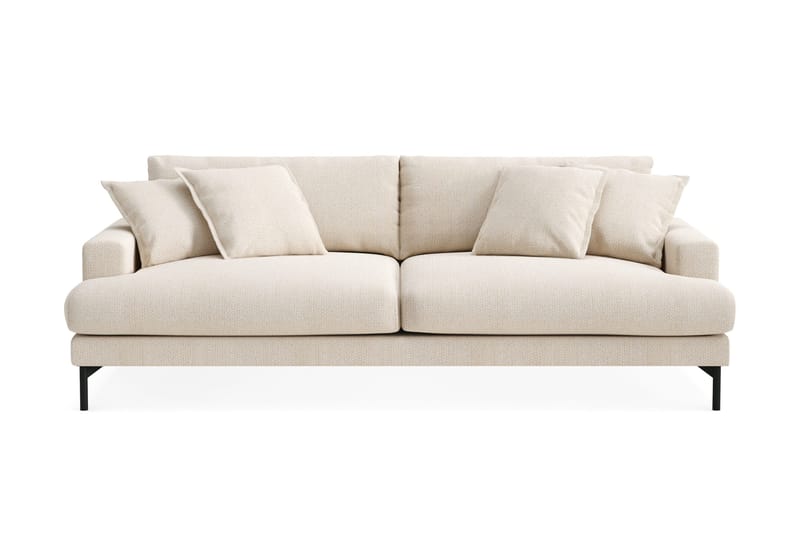 Menard Premium 4-personers Dyb Sofa i Chenille, Lys Beige