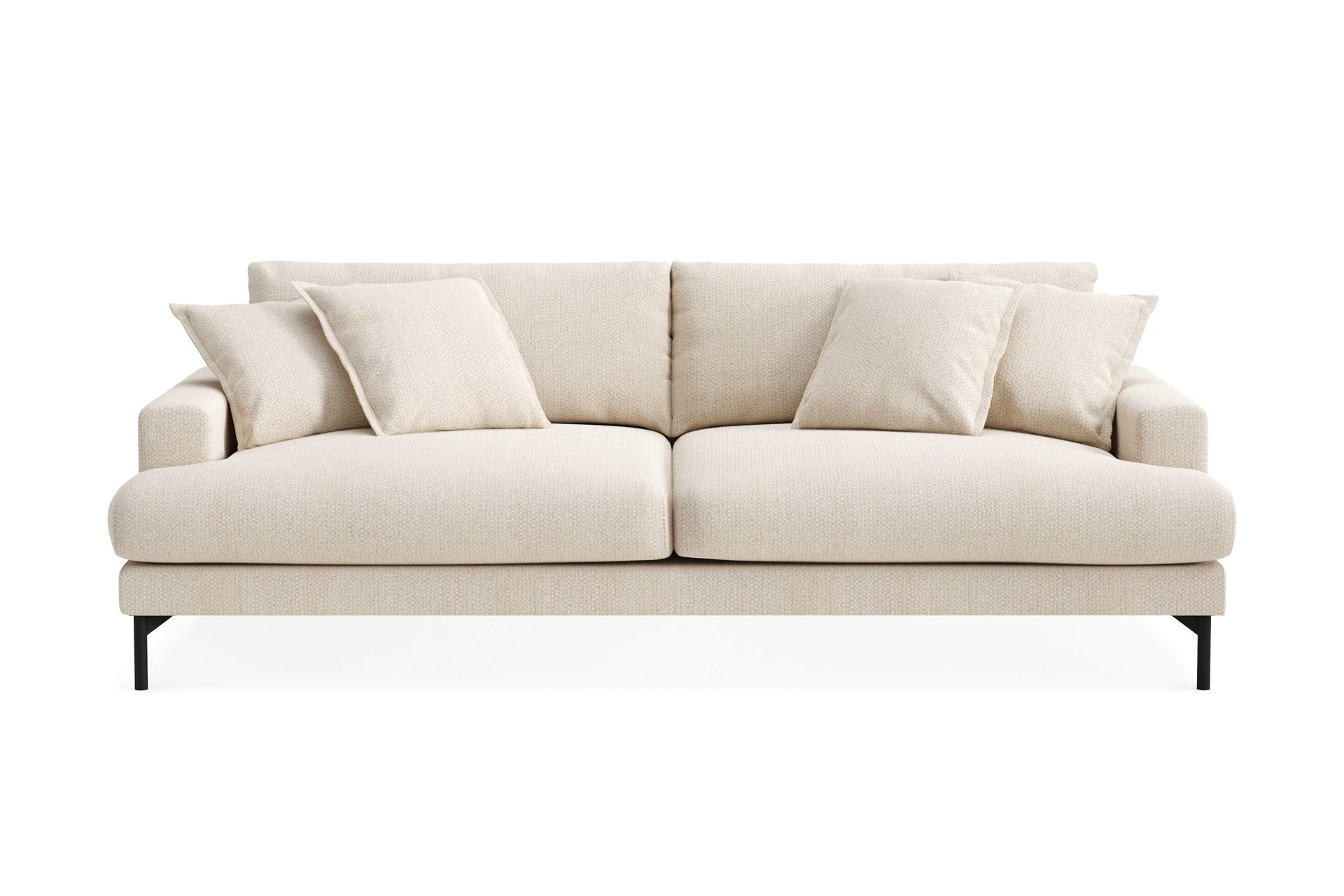 Menard Premium 4-seters dyp sofa i chenille - Lysbeige