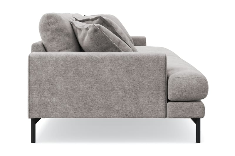 Menard Premium 4-seters dyp sofa i chenille - Grå/Brun - Møbler - Sofaer - 4 seter sofa