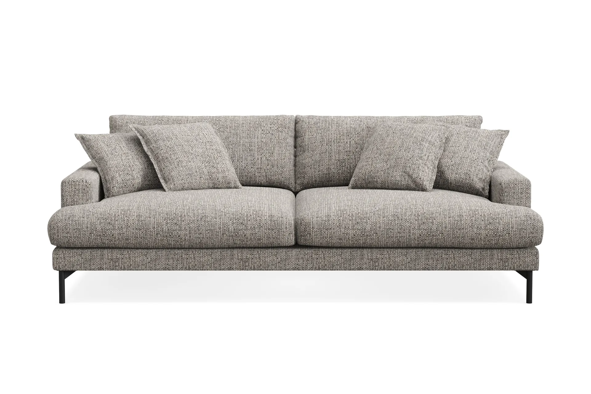 Menard Premium 4-seters dyp sofa i chenille - Grå