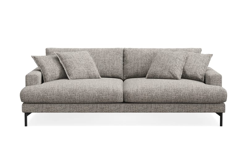 Menard Premium 4-personers Dyb Sofa i Chenille - Grå - Møbler - Sofaer - 4 seter sofa