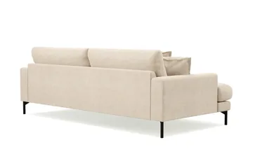 Menard Premium 4-seters dyp sofa i chenille - Trenza 06, Beige Chenille - Møbler - Sofaer - 4 seter sofa