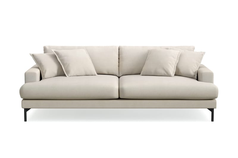 Menard Premium 4-seters dyp sofa i stoff - Beige - Møbler - Sofaer - 4 seter sofa