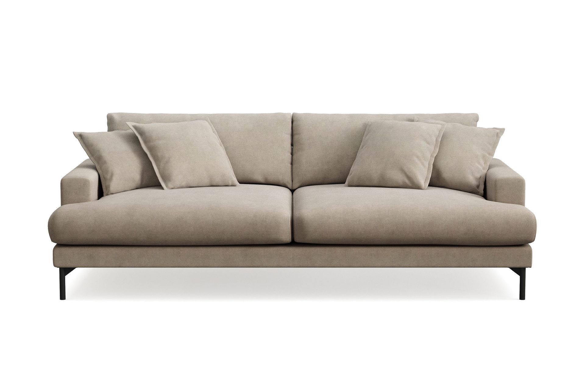 Menard Premium 4-seters dyp sofa i stoff - Brun