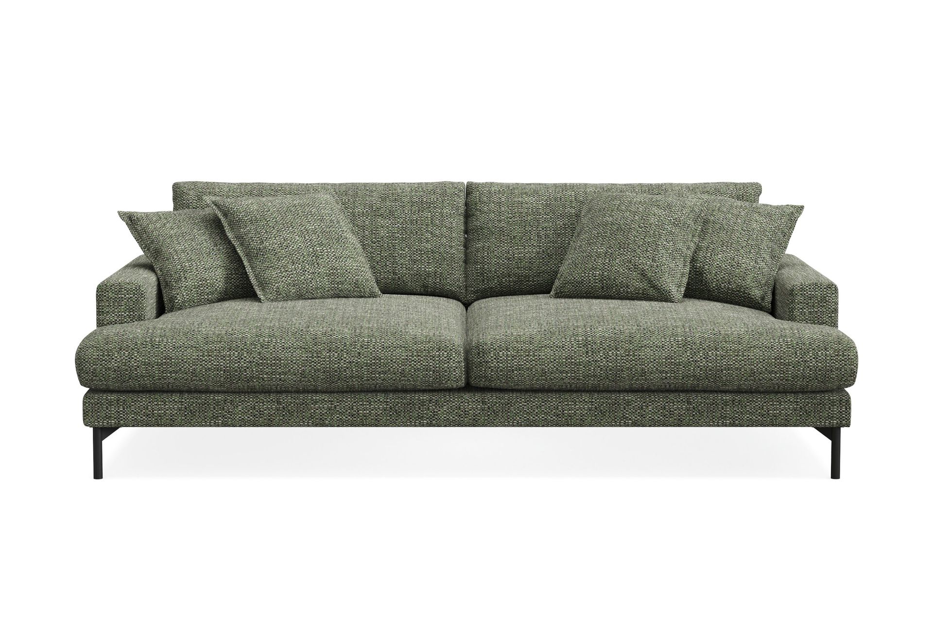 Menard Premium 4-seters dyp sofa i chenille - Grønn