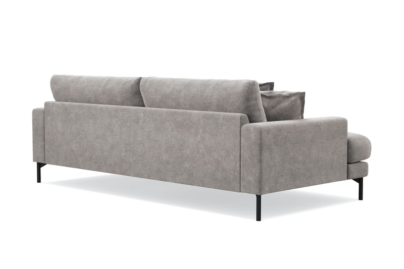 Menard Premium 4-seters dyp sofa i chenille - Grå/Brun - Møbler - Sofaer - 4 seter sofa