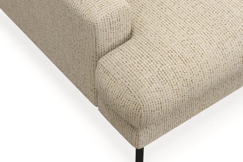 Menard Premium 5-personers Højrevendt L-formet Dyb ChaiselongSofa i Chenille - Beige - Møbler - Sofaer - Sofa med sjeselong