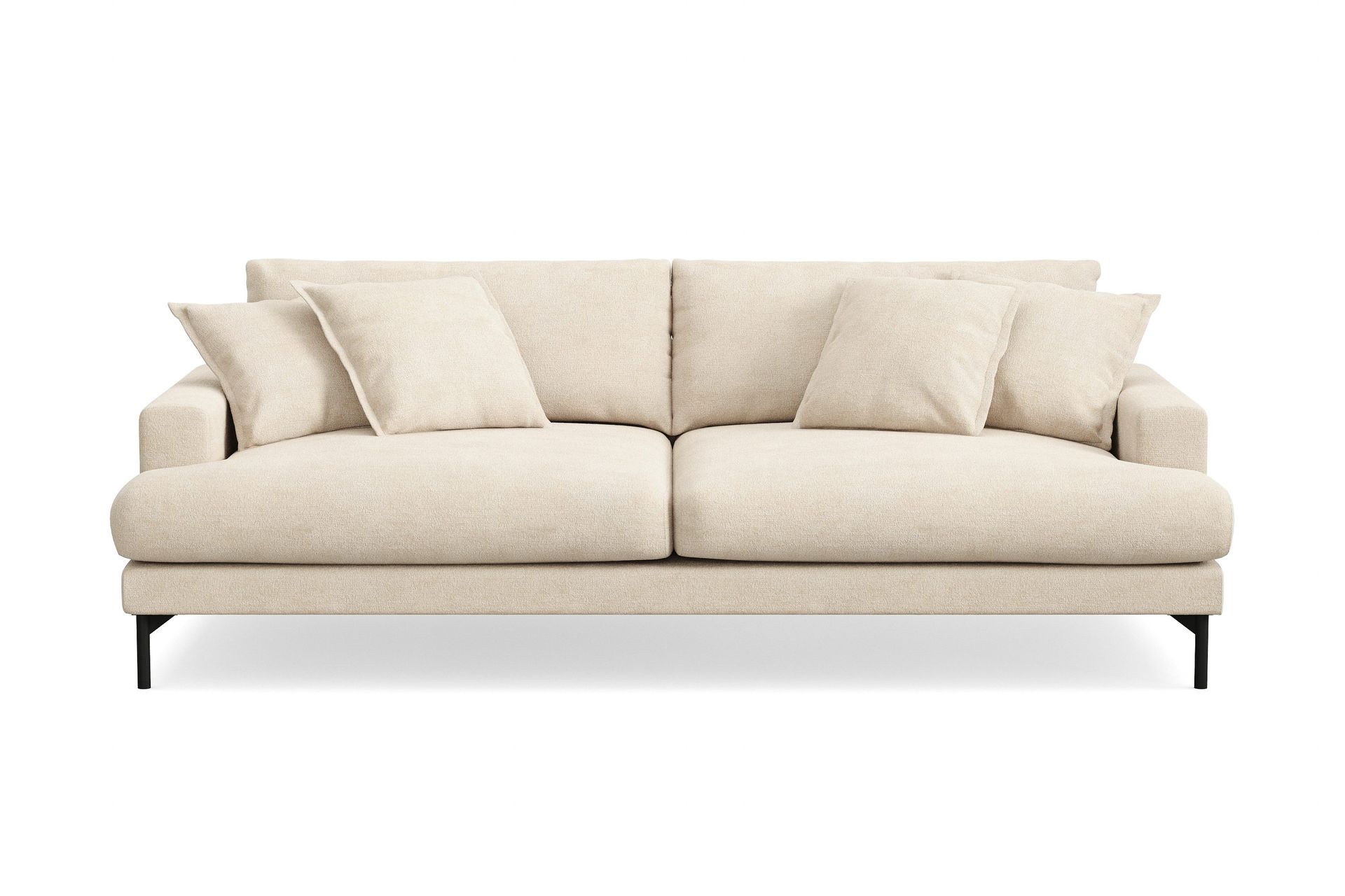 Menard Premium 4-seters dyp sofa i chenille - Beige