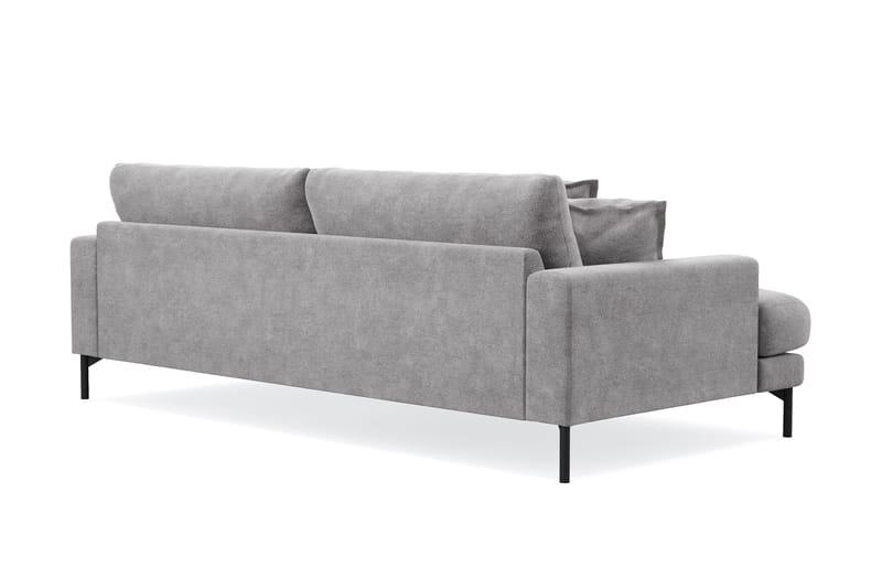 Menard Premium 4-seters dyp sofa i chenille - Grå - Møbler - Sofaer - 4 seter sofa