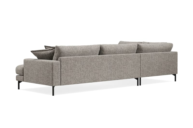 Menard Premium 5-personers Venstrevendt L-formet Dyb ChaiselongSofa i Chenille - Grå - Møbler - Sofaer - Sofa med sjeselong