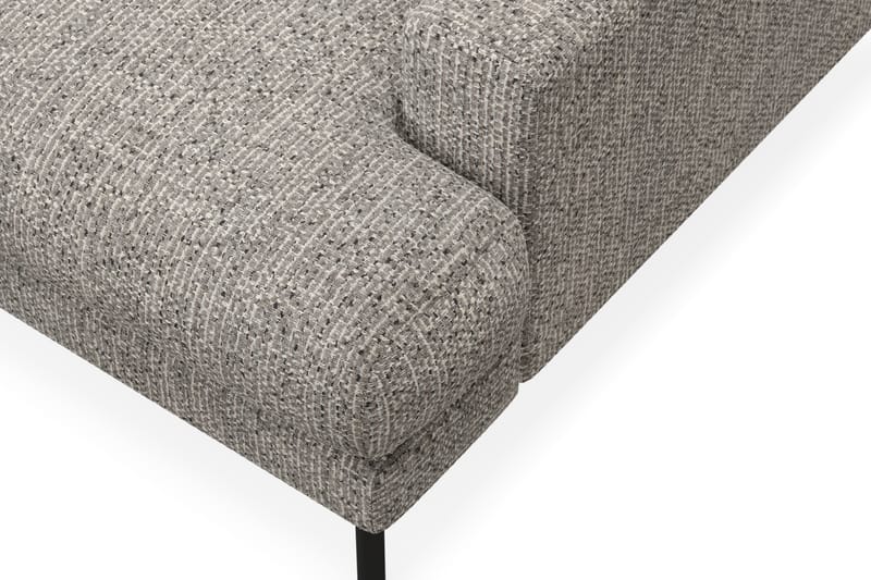 Menard Premium 5-personers Venstrevendt L-formet Dyb ChaiselongSofa i Chenille - Grå - Møbler - Sofaer - Sofa med sjeselong