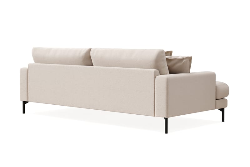 Menard Premium 4-personers Dyb Sofa i Bouclé - Lys Beige - Møbler - Sofaer - 4 seter sofa