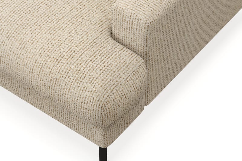 Menard Premium 5-personers Venstrevendt L-formet Dyb ChaiselongSofa i Chenille - Beige - Møbler - Sofaer - Sofa med sjeselong