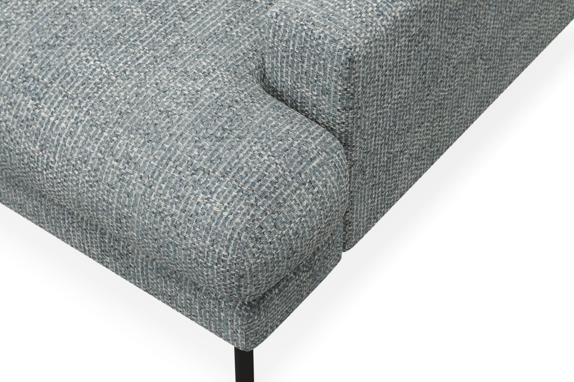 Menard Premium 5-personers Venstrevendt L-formet Dyb ChaiselongSofa i Chenille - Grå/Blå - Møbler - Sofaer - Sofa med sjeselong