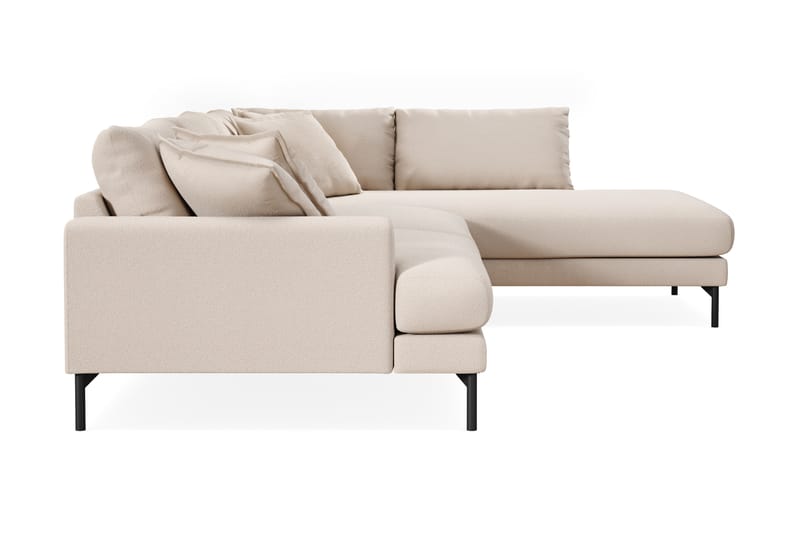 Menard Premium 5-personers Højrevendt L-formet Dyb ChaiselongSofa i Bouclé - Lys Beige - Møbler - Sofaer - Sofa med sjeselong