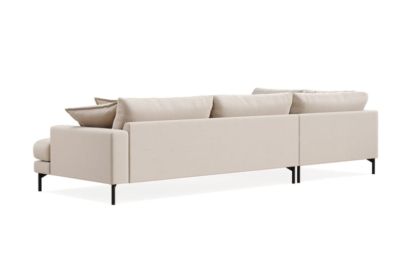 Menard Premium 5-personers Venstrevendt L-formet Dyb ChaiselongSofa i Bouclé - Lys Beige - Møbler - Sofaer - Sofa med sjeselong