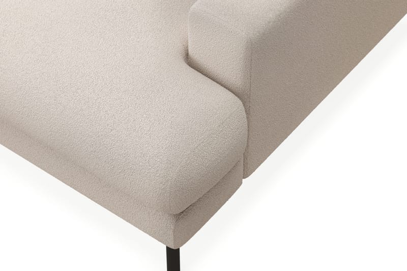 Menard Premium 5-personers Venstrevendt L-formet Dyb ChaiselongSofa i Bouclé - Lys Beige - Møbler - Sofaer - Sofa med sjeselong
