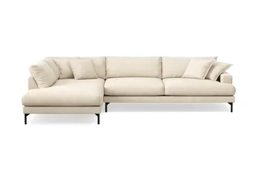 Menard Premium 5-seters venstrevendt L-formet dyp sjeselongsofa i chenille