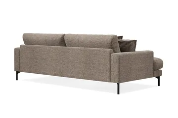Menard Premium 4-seters dyp sofa i chenille - Brun - Møbler - Sofaer - 4 seter sofa