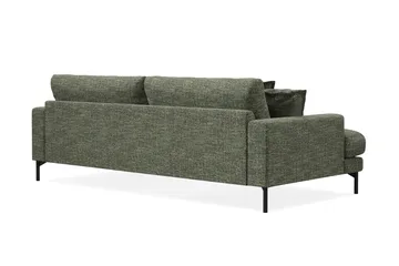 Menard Premium 4-seters dyp sofa i chenille - Grønn - Møbler - Sofaer - 4 seter sofa