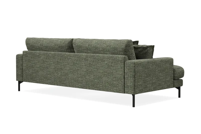 Menard Premium 4-personers Dyb Sofa i Chenille - Grøn - Møbler - Sofaer - 4 seter sofa