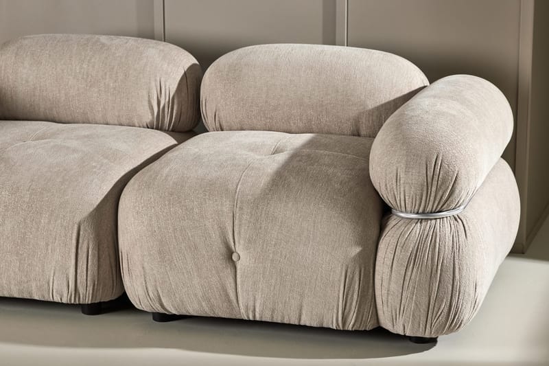 Mika 2-seter Boblete Sofa i Stoff - Beige - Møbler - Sofaer - 2 seter sofa