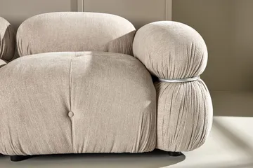 Mika 2-seter Boblete Sofa i Stoff - Beige - Møbler - Sofaer - 2 seter sofa