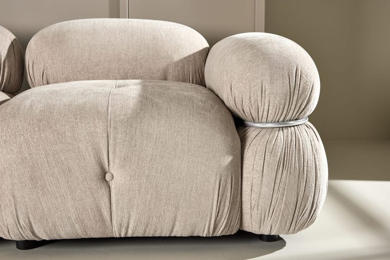 Mika 2-seter Boblete Sofa i Stoff - Beige - Møbler - Sofaer - 2 seter sofa