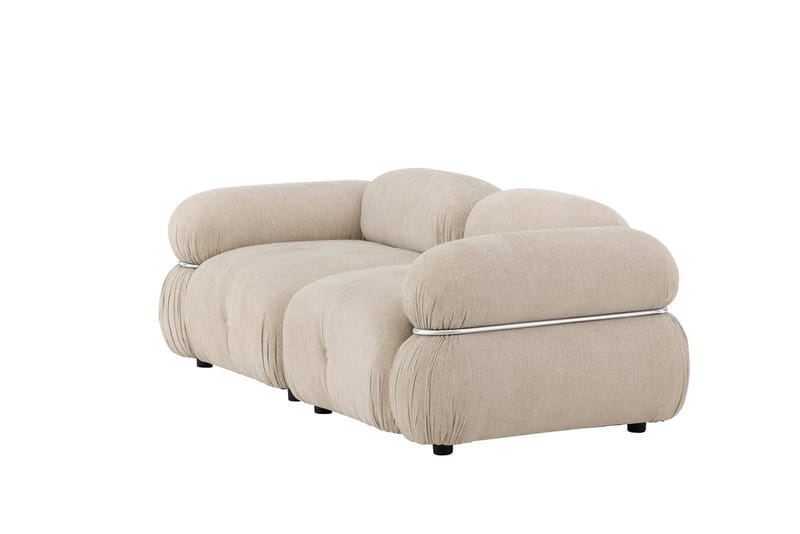 Mika 2-seter Boblete Sofa i Stoff - Beige - Møbler - Sofaer - 2 seter sofa