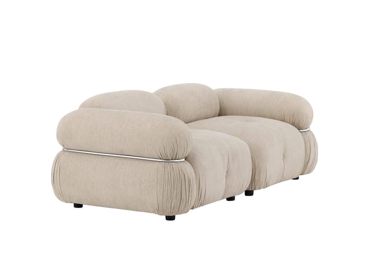 Mika 2-seter Boblete Sofa i Stoff - Beige - Møbler - Sofaer - 2 seter sofa