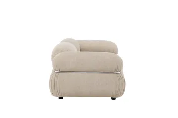Mika 2-seter Boblete Sofa i Stoff - Beige - Møbler - Sofaer - 2 seter sofa