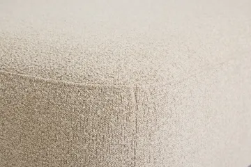 Milano avrundet 5-seters høyrevendt L-sofa med lav rygg i beige bouclé - Beige - Møbler - Sofaer - Sofa med sjeselong