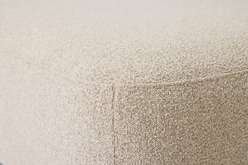 Milano avrundet 5-seters venstrevendt L-sofa med lav rygg i beige bouclé - Møbler - Sofaer - Sofa med sjeselong