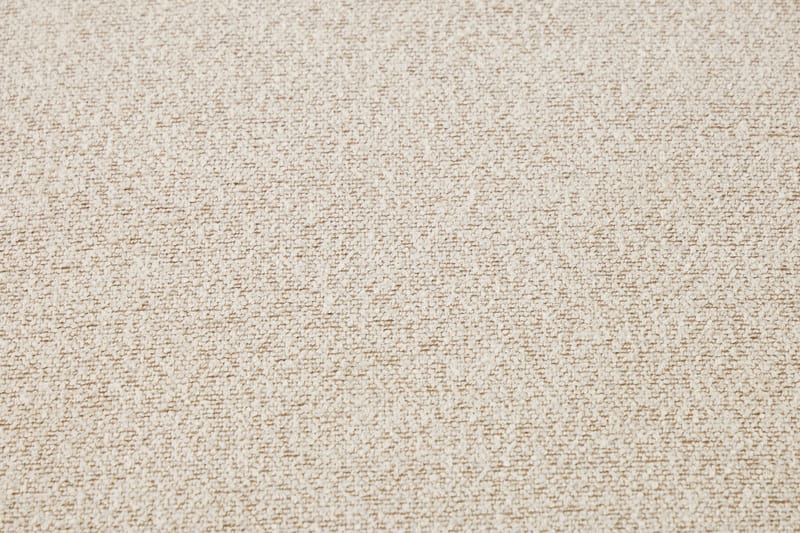 Milano avrundet 5-seters venstrevendt L-sofa med lav rygg i beige bouclé - Møbler - Sofaer - Sofa med sjeselong