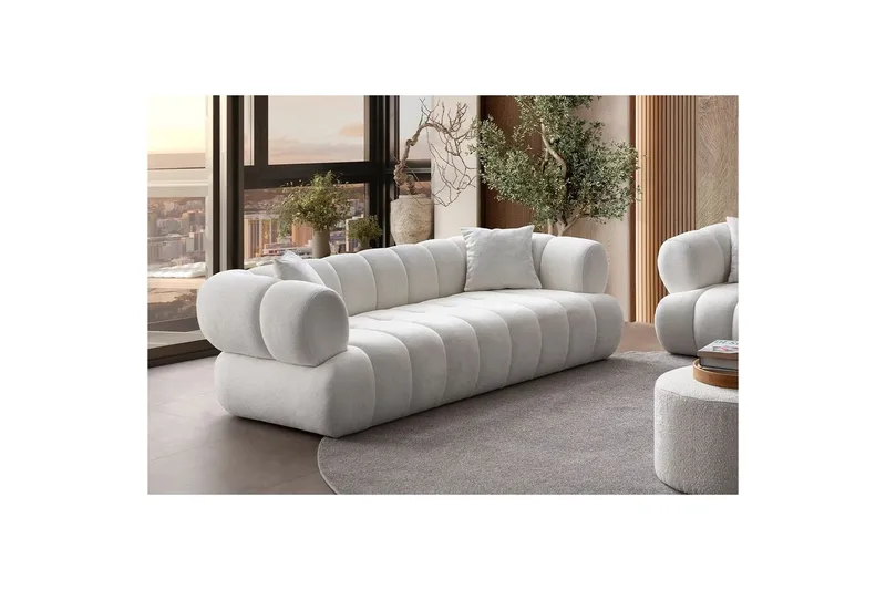 Mississauga Sofa 3-seter - Hvit - Møbler - Sofaer - Sofa 3 seter