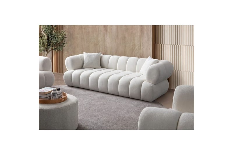Mississauga Sofa 3-seter - Hvit - Møbler - Sofaer - Sofa 3 seter