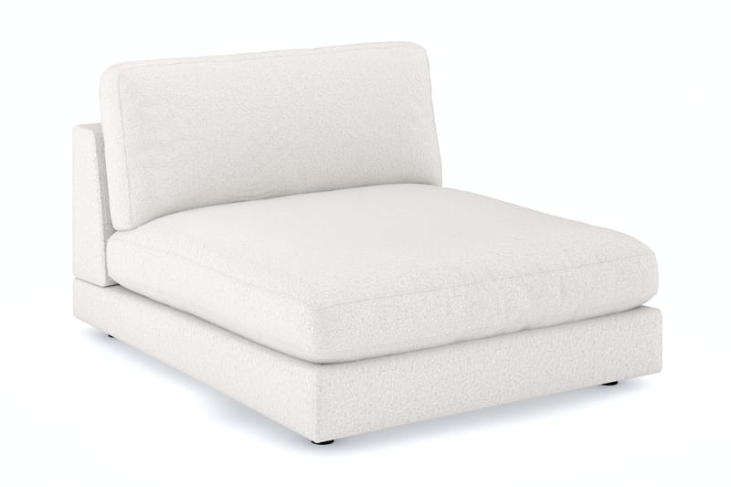 Arken 1-seters Divanmodul i Bouclé - Hvit - Møbler - Sofaer - Modulsofaer - Øvrige moduler for modulsofa