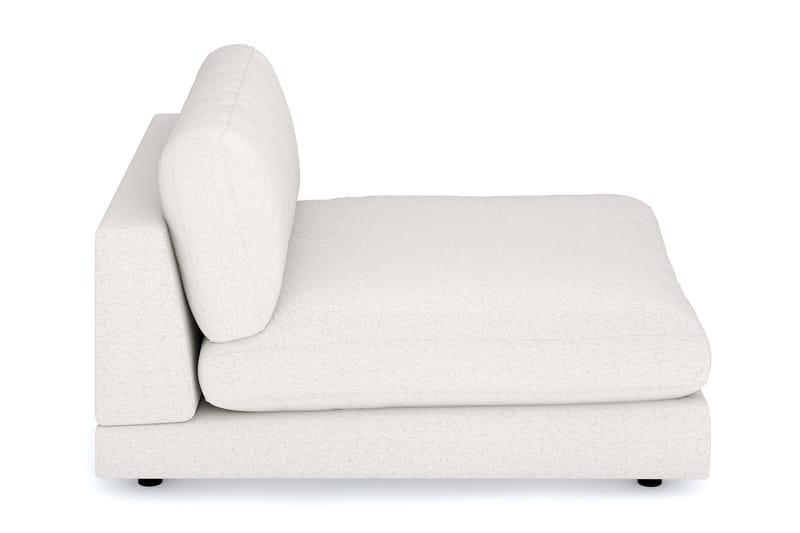 Arken 1-seters Divanmodul i Bouclé - Hvit - Møbler - Sofaer - Modulsofaer - Øvrige moduler for modulsofa