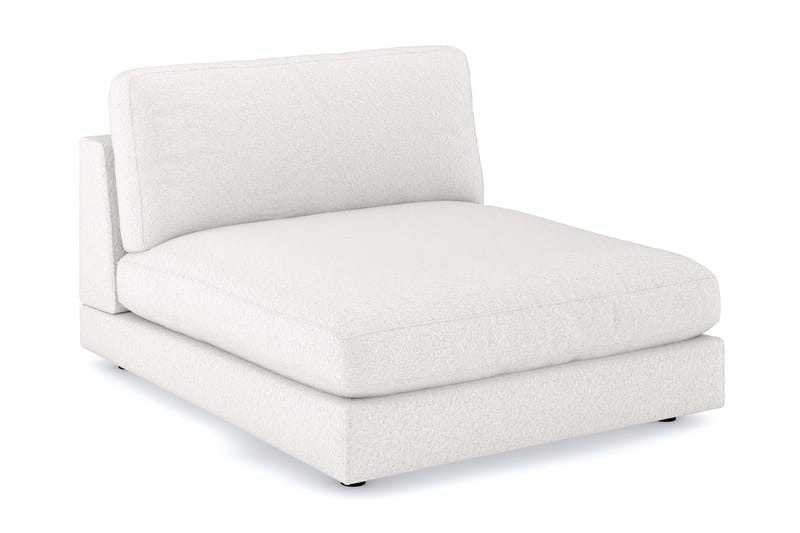 Arken 1-seters Divanmodul i Bouclé, Hvit