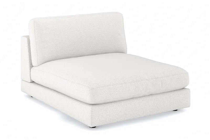 Arken 1-seters Divanmodul i Bouclé, Hvit