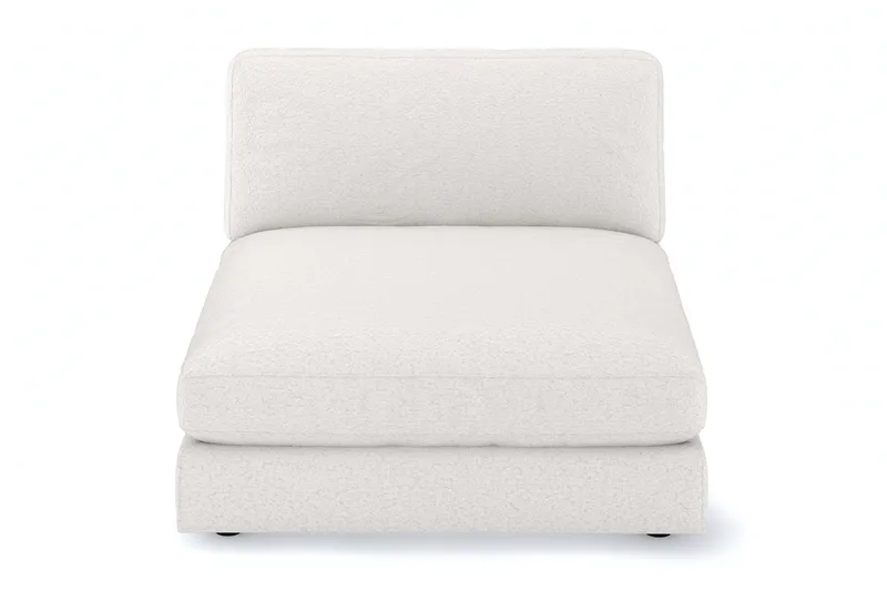 Arken 1-seters Divanmodul i Bouclé - Hvit - Møbler - Sofaer - Modulsofaer - Øvrige moduler for modulsofa