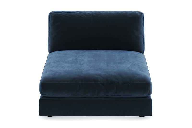 Arken 1-seters Divanmodul i Fløyel - Blå - Møbler - Sofaer - Modulsofaer - Øvrige moduler for modulsofa