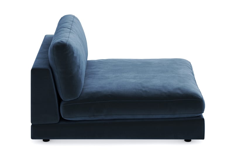 Arken 1-seters Divanmodul i Fløyel - Blå - Møbler - Sofaer - Modulsofaer - Øvrige moduler for modulsofa