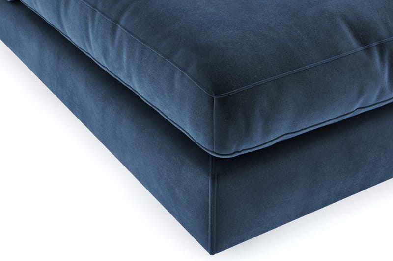 Arken 1-seters Divanmodul i Fløyel - Blå - Møbler - Sofaer - Modulsofaer - Øvrige moduler for modulsofa
